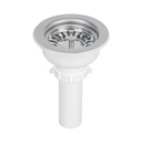 CO-824 | Contracanasta 3-1/2' inox, instalafácil, tubo plástico,Foset