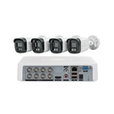 CTV-KIT-8A | Kit video vigilancia, 8 canales, 4 cámaras, 5MP, Disco 1TB